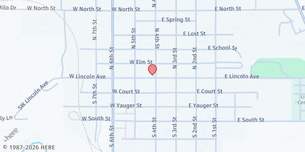 Map showing Lincoln Senior Center at 116 W Lincoln, Lincoln, KS