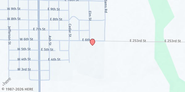 Map showing Help House- Jones Park at 131 W 5th St, Lyndon, KS