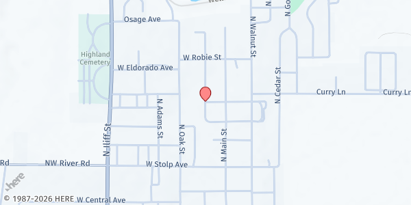 Map showing Mobile Pantry- Medicine Lodge at , Medicine Lodge, KS