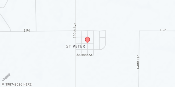 Map showing St. Anthony Church of St Peter at Dr  Morland, Morland, KS