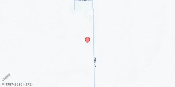 Map showing Narka Organization at 2160 280 Rd., Narka, KS