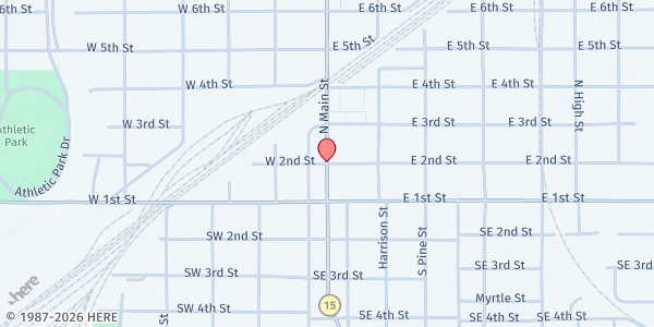 Map showing Newton Christian Church at , Newton, KS