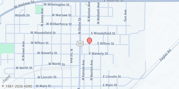 Map showing Senior Mobile Pantry – Norton at , Norton, KS
