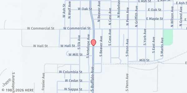 Map showing Oberlin Gateway Civic Center at , Oberlin, KS