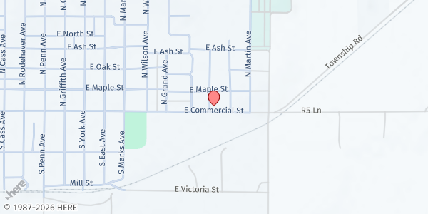 Map showing Promiseland Ministries at 902 E Commercial St, Oberlin, KS