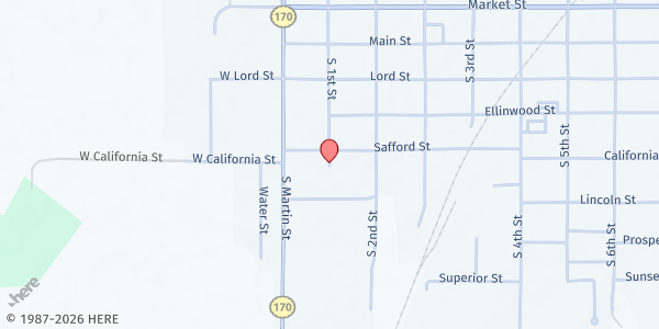 Map showing ECKAN at 517 S. 1st St., Osage City, KS