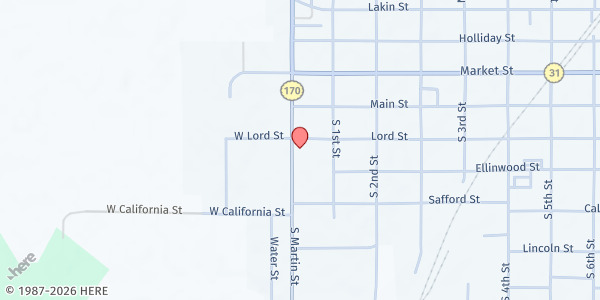 Map showing ECAT of Osage City at 306 S. Martin St., Osage, KS