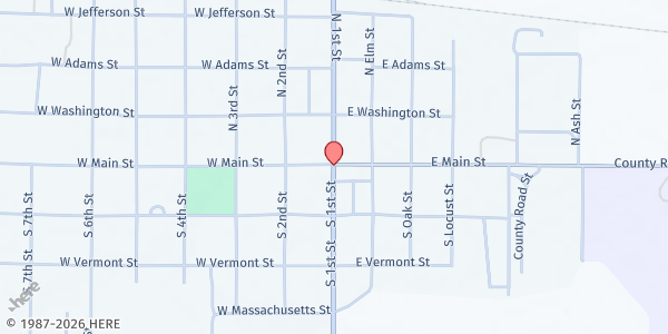 Map showing Osborne Food Pantry at , Osborne, KS