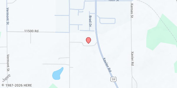 Map showing Oswego Christian Church Food Pantry at 11048 US-59, Oswego, KS