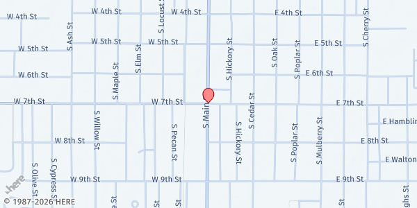 Map showing Love in Action Mobile Food Pantry at , Ottawa, KS