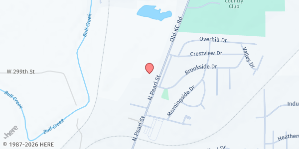 Map showing Harvesters at Cross Point at 1016 N Pearl Street, Paola, KS