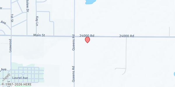 Map showing Parsons Foursquare Church at 98 East Main St., Parsons, KS