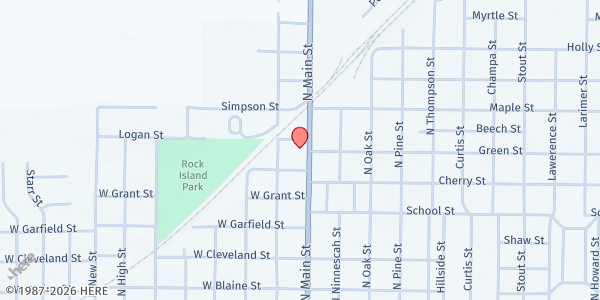Map showing Pratt Community Center at Pratt Community Center, Pratt, KS