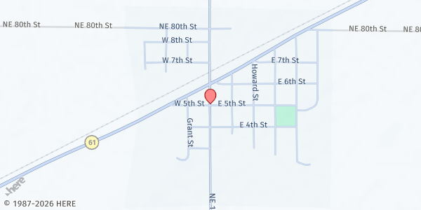Map showing City Office of Preston at , Preston, KS