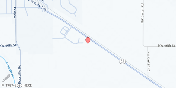 Map showing Community Action- Rossville at 806 Nishnabe Trl., Rossville, KS