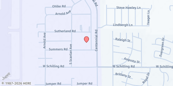 Map showing Salina Rescue Mission at 1716 Summers Road, Salina, KS