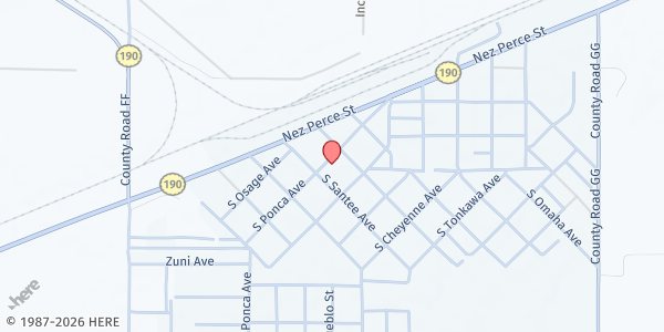 Map showing Church Of Christ at 210 Pawnee, Satanta, KS