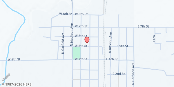 Map showing City of Sedgwick – City Hall at 520 North Commercial Avenue, Sedgwick, KS