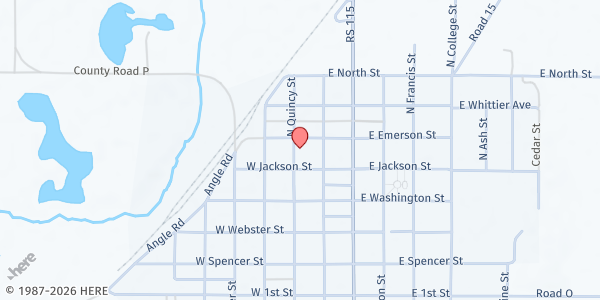 Map showing St Francis Community Church at 204 N Quincy St, St Francis, KS