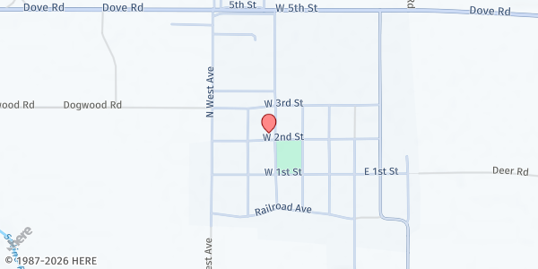 Map showing Tescott United Methodist Church - Mobile Pantry at 201 North Minnesota Avenue, Tescott, KS