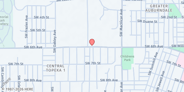 Map showing Capital City School at Capital City School, Topeka, KS