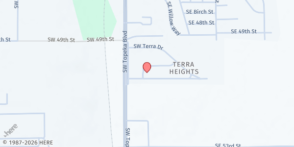 Map showing Living in Victory Fellowship at 232 SW. Sanneman Dr., Topeka, KS