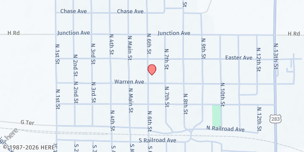 Map showing Trego County Food Pantry at 332 N. 6th, Wakeeney, KS