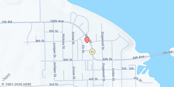 Map showing Wakefield Community Center at 705 Elm St., Wakefield, KS