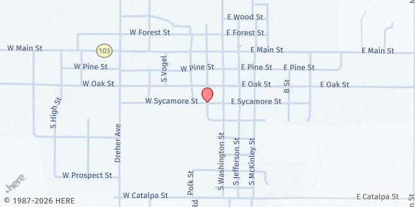 Map showing Weir Senior Center at , Weir, KS