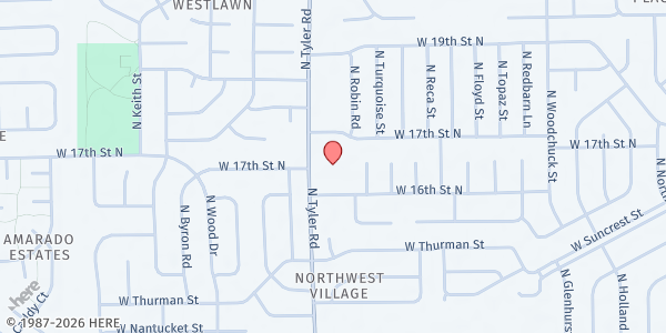 Map showing Covenant Presbyterian Church Pantry at 1750 N. Tyler Rd., Wichita, KS