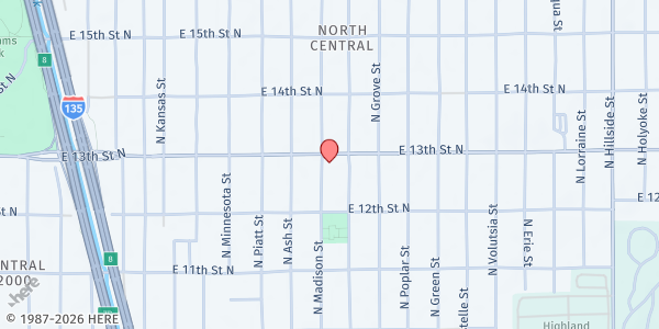 Map showing Dorothy's Lane at 2201 E. 13th St. N., Wichita, KS