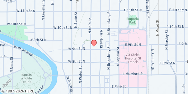 Map showing Episcopal Social Services at ESS Venture House, Wichita, KS