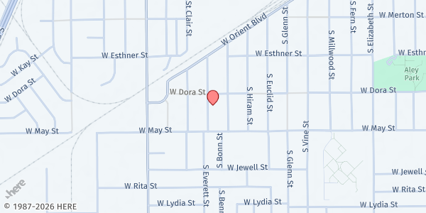 Map showing Salvation Army – West Orchard at 1910 S Everett St., Wichita, KS