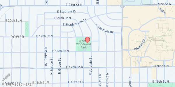 Map showing The Lord's Diner (Broadway) at 2755 E 19th St N, Wichita, KS