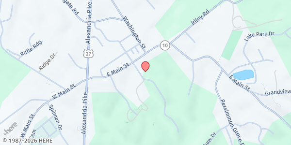 Map showing St Mary's Assumption St Vincent De Paul at 8246 E. Main St., Alexandria, KY