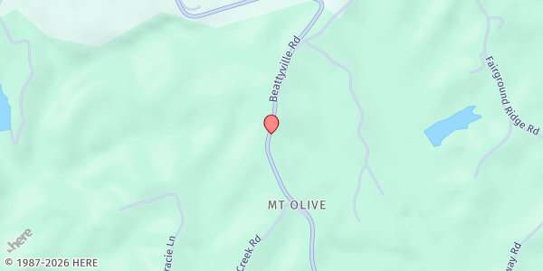 Map showing Beattyville Housing and Development Corporation Inc. at 813 KY-52, Beattyville, KY