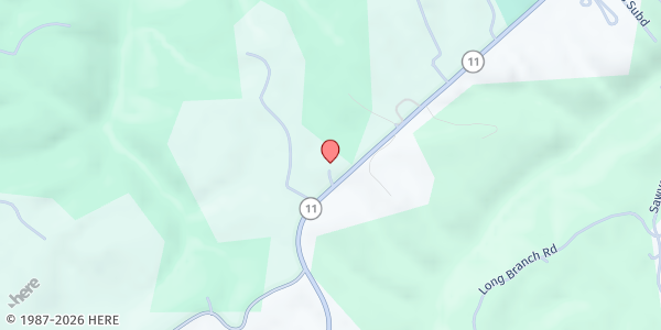 Map showing Lee County Church of Christ at 2385 KY-11, Beattyville, KY
