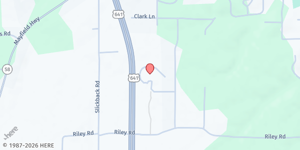 Map showing Helping Hands (Three Crosses) at 845 US Hwy 641 Spur, Benton, KY