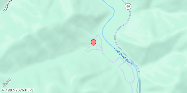 Map showing Red Bird Mission Inc. at 70 Queendale Center, Beverly, KY