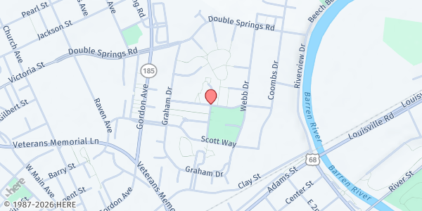 Map showing Calvary Care Center at 241A Ragland Way, Bowling Green, KY