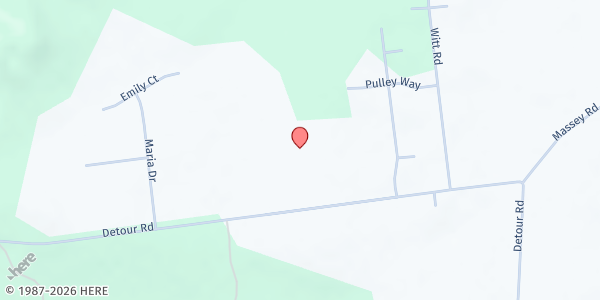 Map showing Meadowland Baptist Church at 1188 Detour Road, Bowling Green, KY