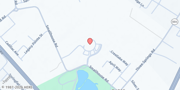 Map showing St. Vincent DePaul-Holy Spirit Catholic Church at 4754 Smallhouse Road, Bowling Green, KY
