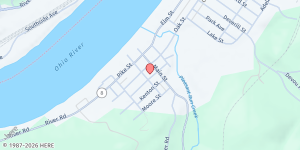 Map showing Immanuel UCC - Bromley at 110 Boone St., Bromley, KY