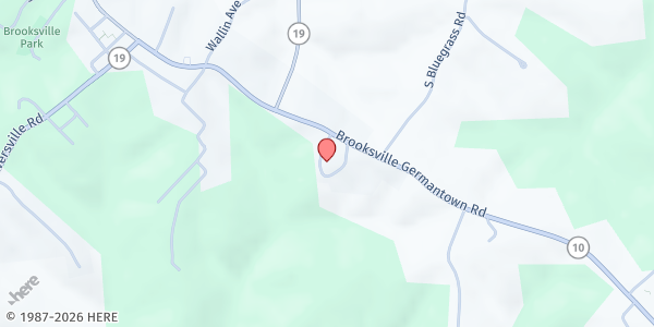 Map showing Licking Valley CAC BRACKEN CSFP at 110 Grandview Drive, Brooksville, KY