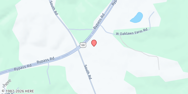 Map showing Trigg County Family Worship Center at 51 West Oaklawn Farm Road, Cadiz, KY