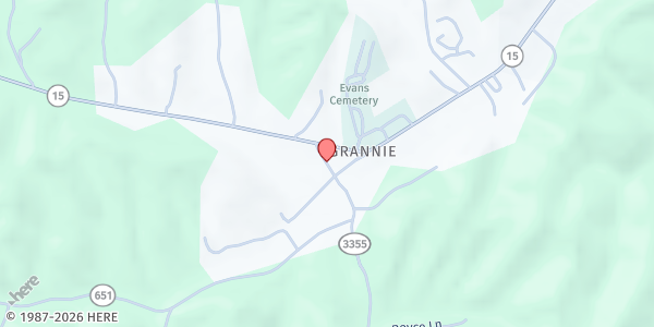 Map showing Abiding Hope Food Pantry at 939 Bear Pen Rd., Campton, KY