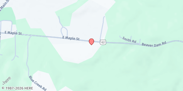 Map showing Caneyville Baptist Church at , Caneyville, KY