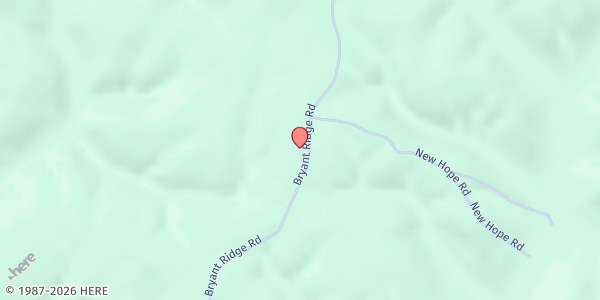 Map showing New Hope Church at , Caneyville, KY