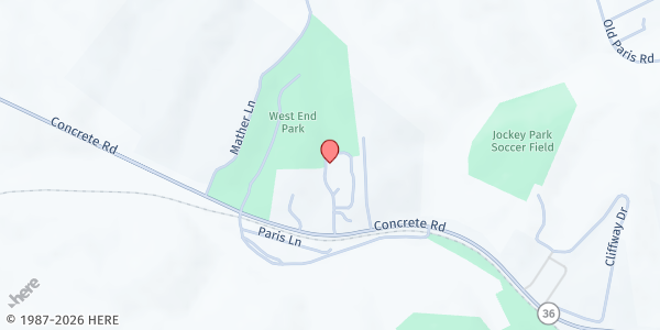 Map showing Community Action Nicholas County at 2323 Concrete Rd., Suite A, Carlisle, KY