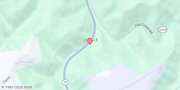 Map showing County Line Outreach at 12639 Ky 15, Chavies, KY